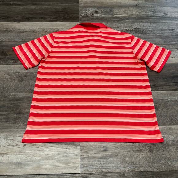 Nike Golf Dri Fit Tech Striped Mens L Mini Swoosh Tour Performance Polo Shirt - Picture 3 of 10